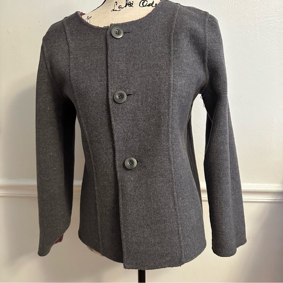 Pendleton Nancy Pink Magenta Gray Tweed Reversible Jacket Size Small  Petite - Picture 10 of 11